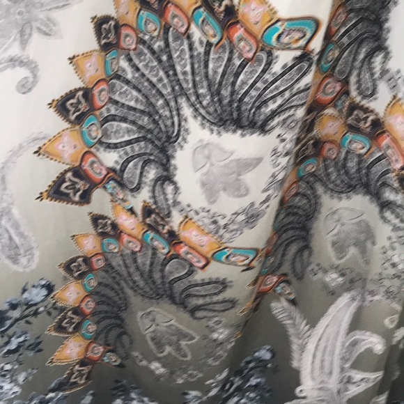 SOLD! Soft Surroundings Abstract Paisley Maxi - Picture 2 of 5